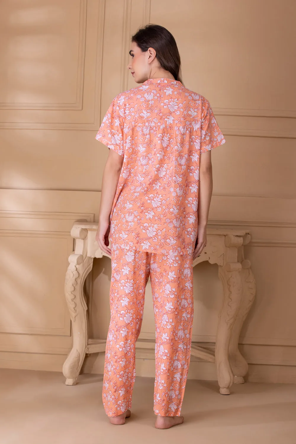 Floral cotton Night suit
