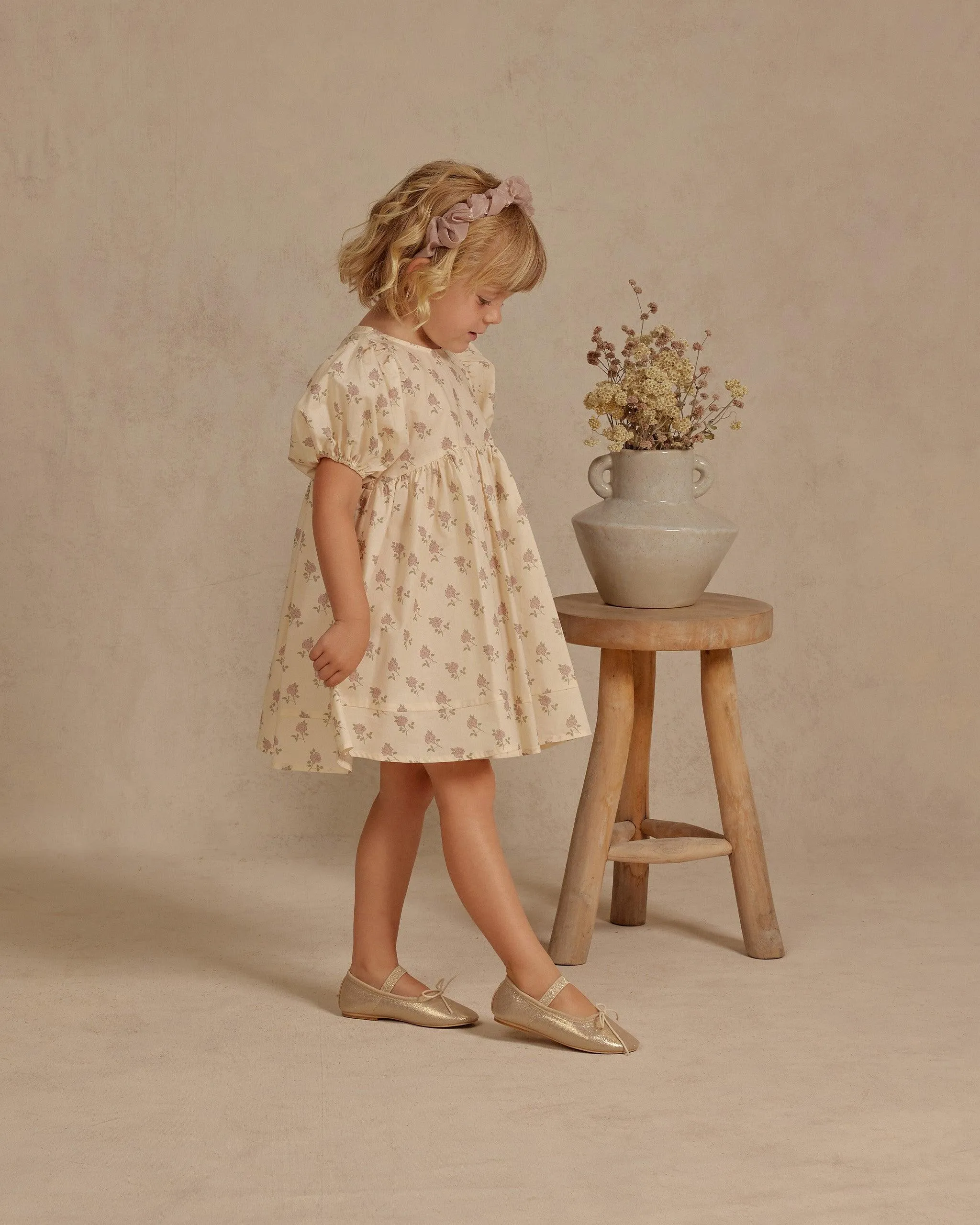 Girls Luna Dress | Vintage Rose | Noralee