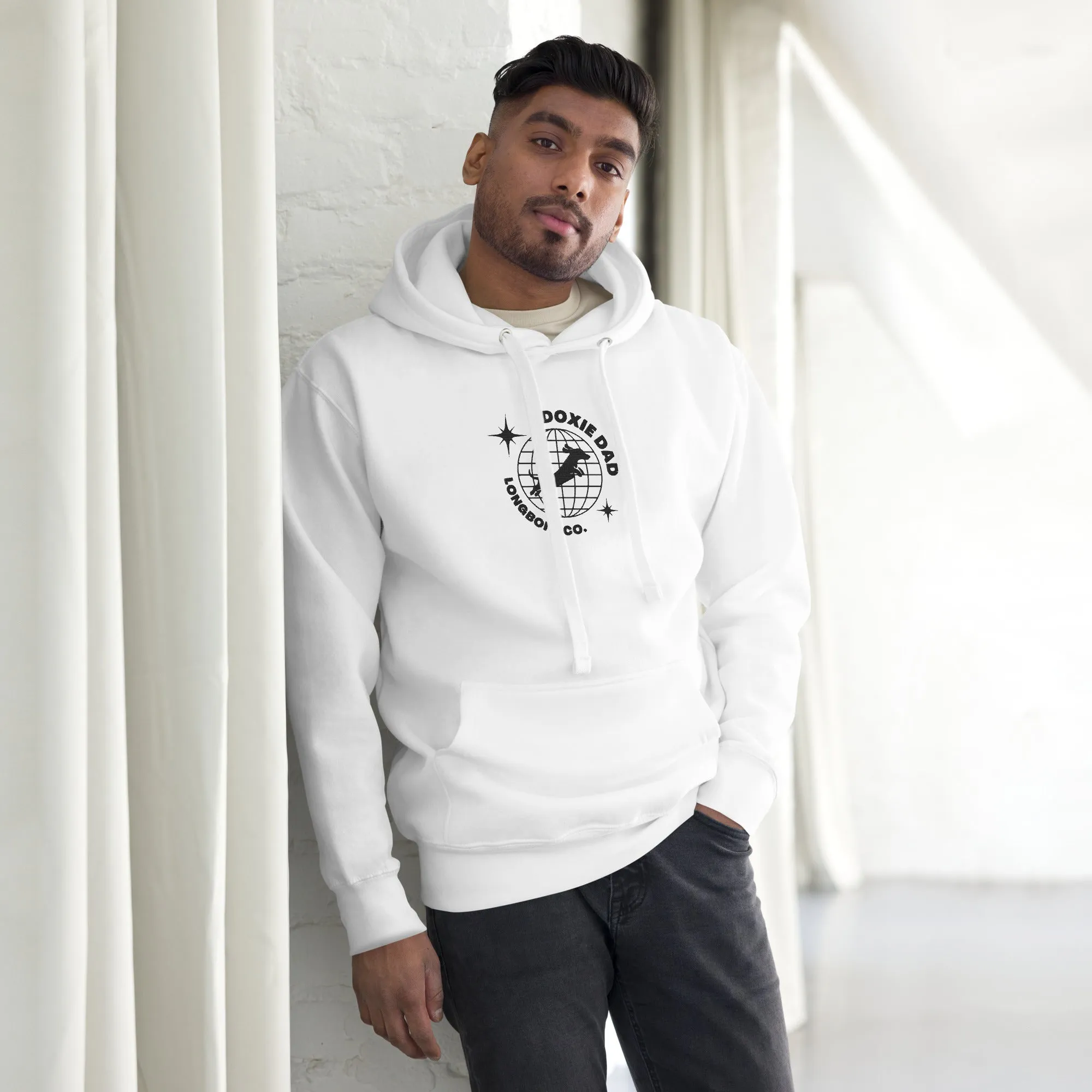 Global Doxie Dad Embroidered Hoodie
