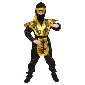 Gold Ninja Costume - Kids