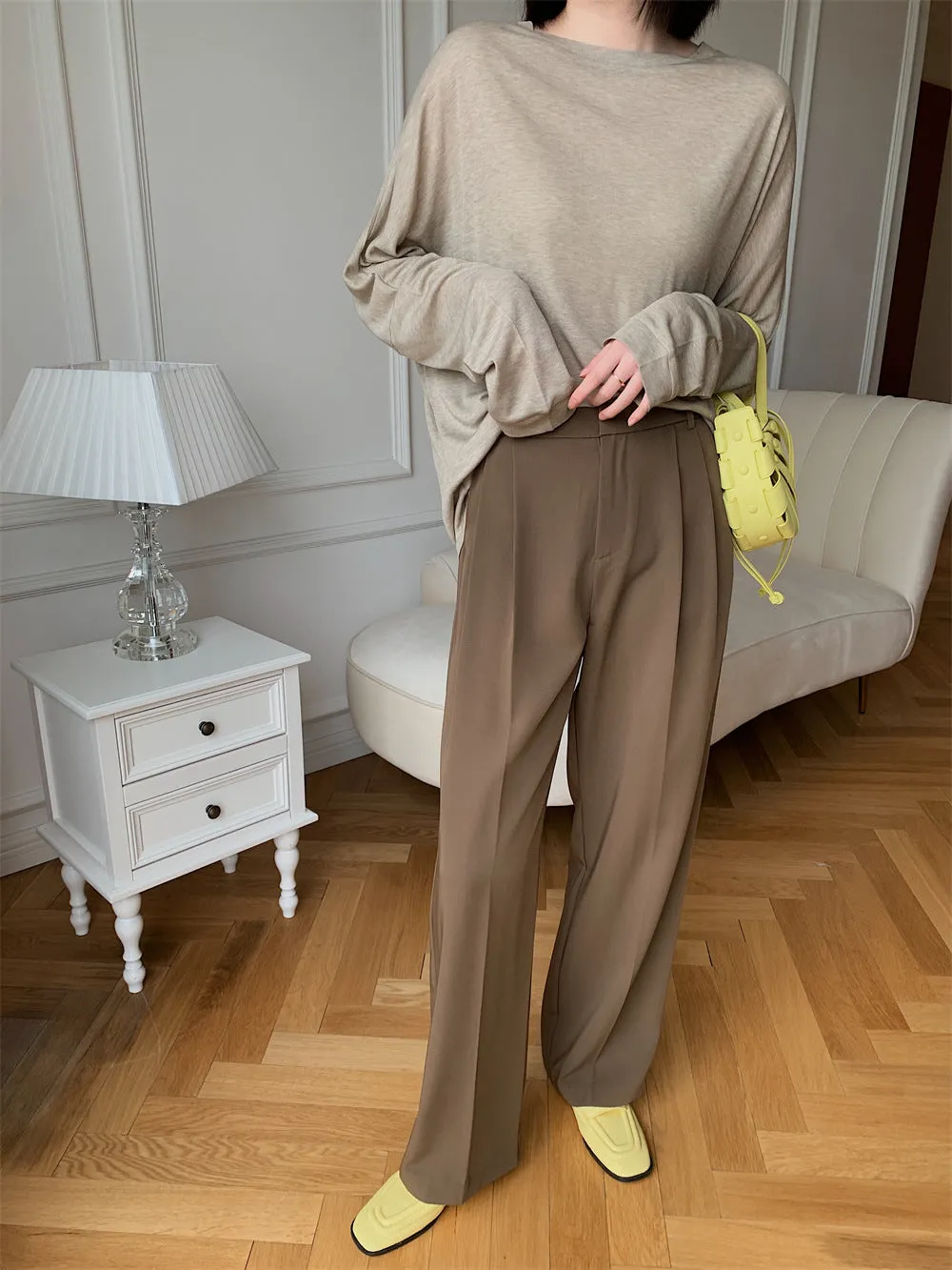 Hart pants (ready stock in khaki & black (S)/ 3 colours)
