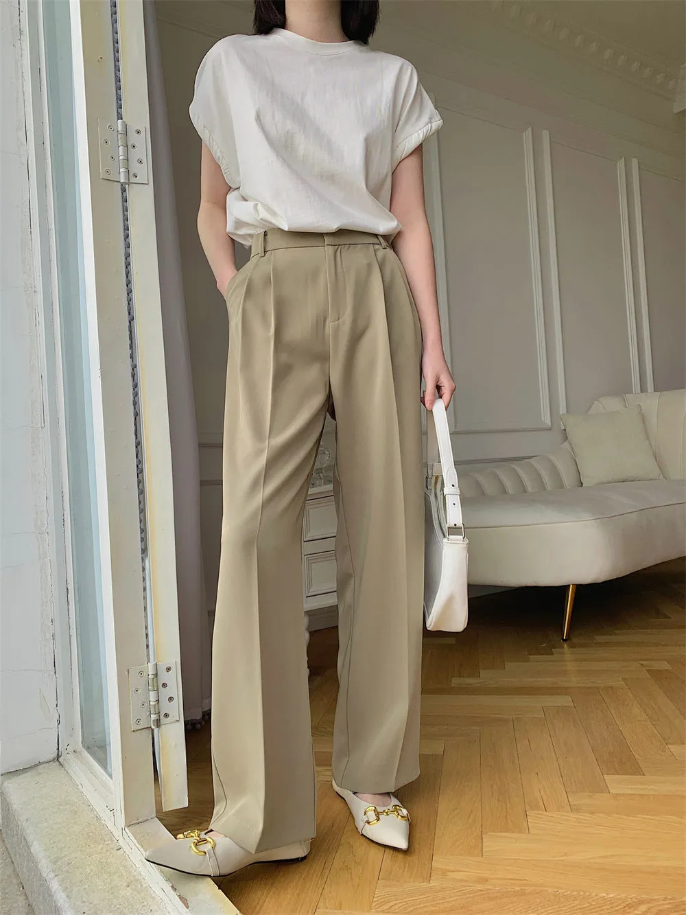 Hart pants (ready stock in khaki & black (S)/ 3 colours)