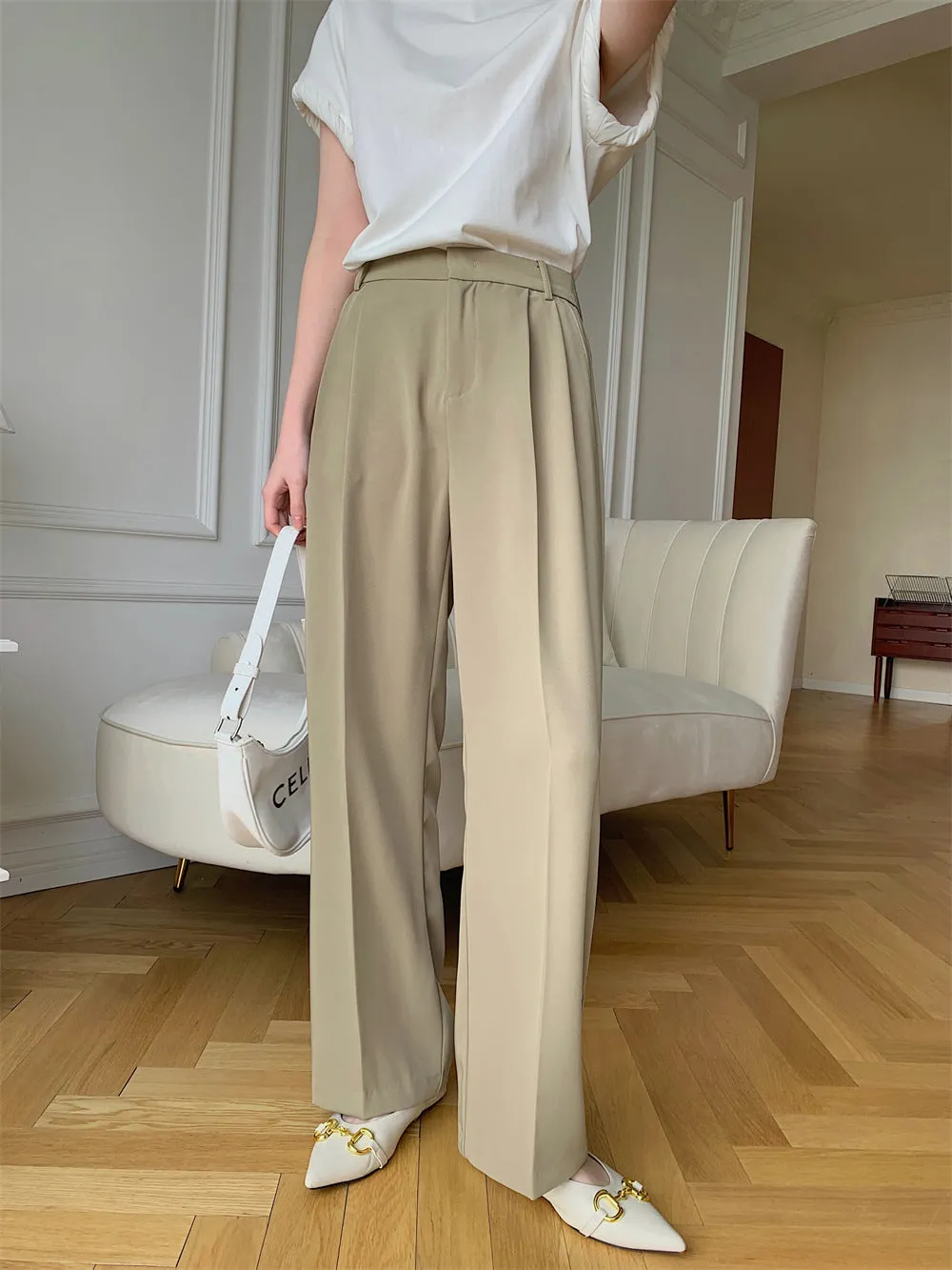 Hart pants (ready stock in khaki & black (S)/ 3 colours)