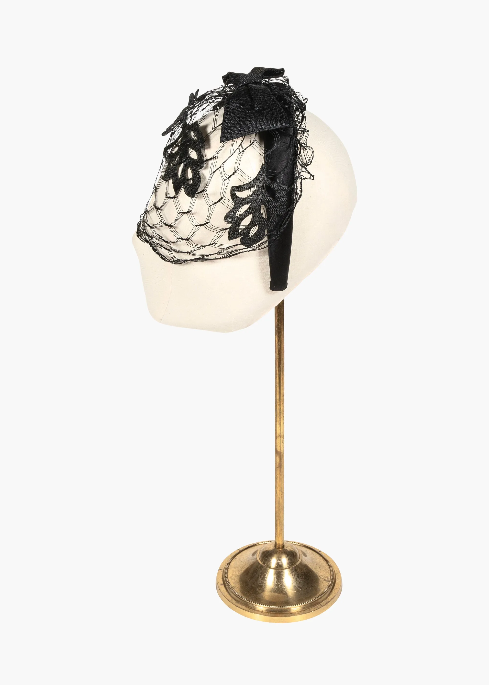 Jennifer Behr x New York Vintage Maida Headpiece -- Black