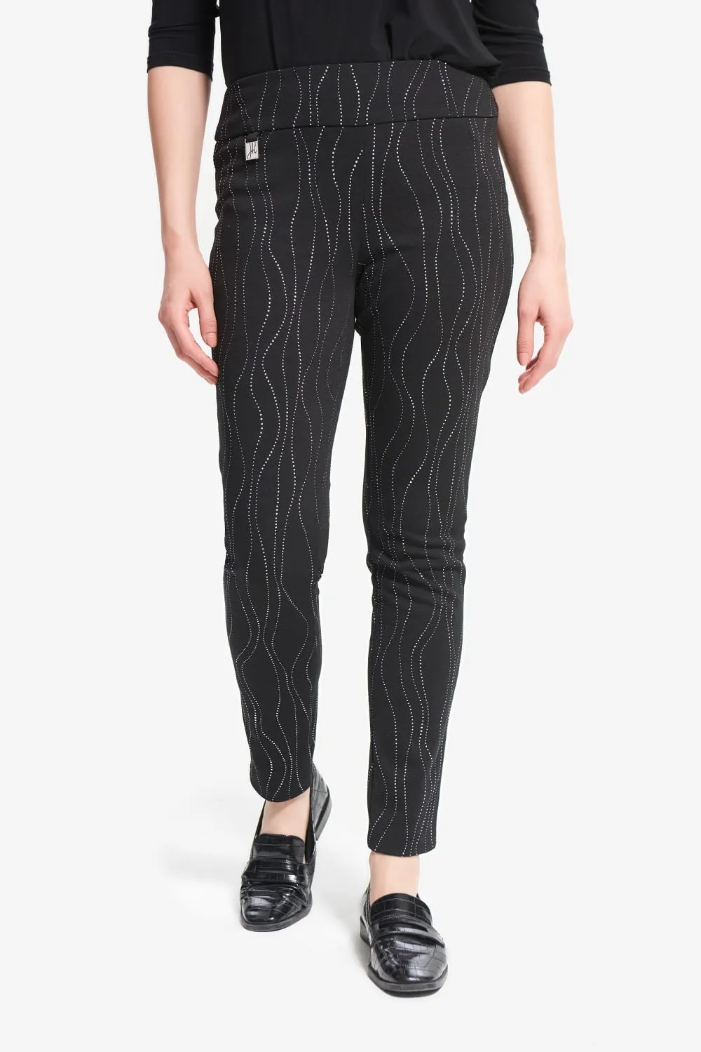 Joseph Ribkoff Pant 214297 Black/Multi