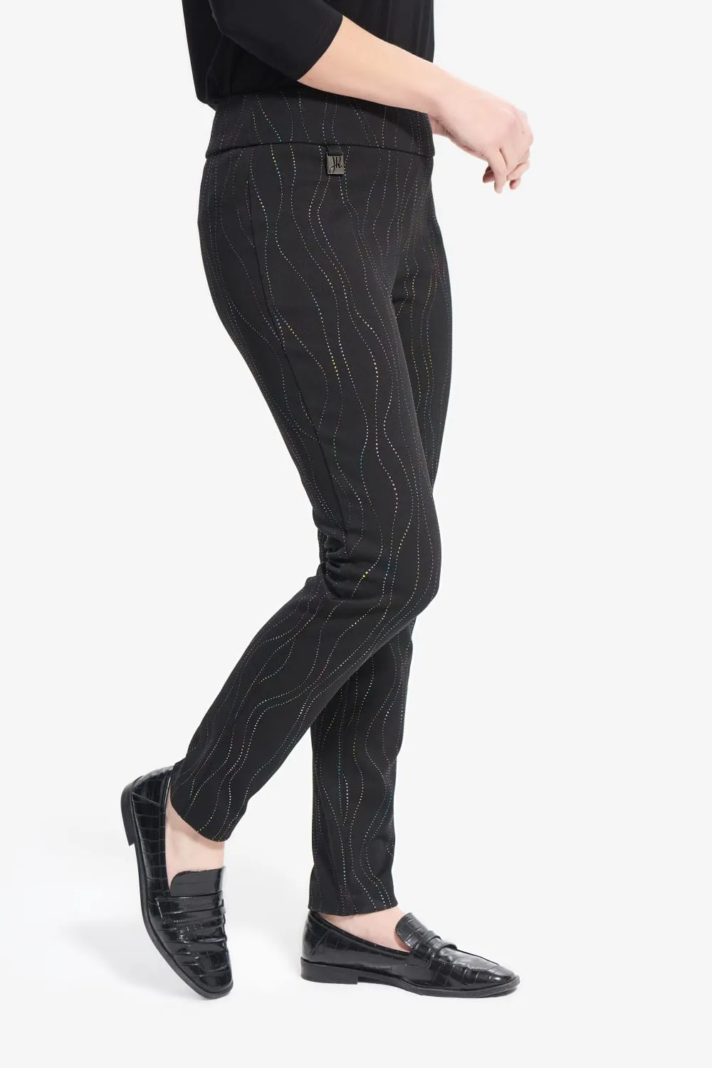 Joseph Ribkoff Pant 214297 Black/Multi