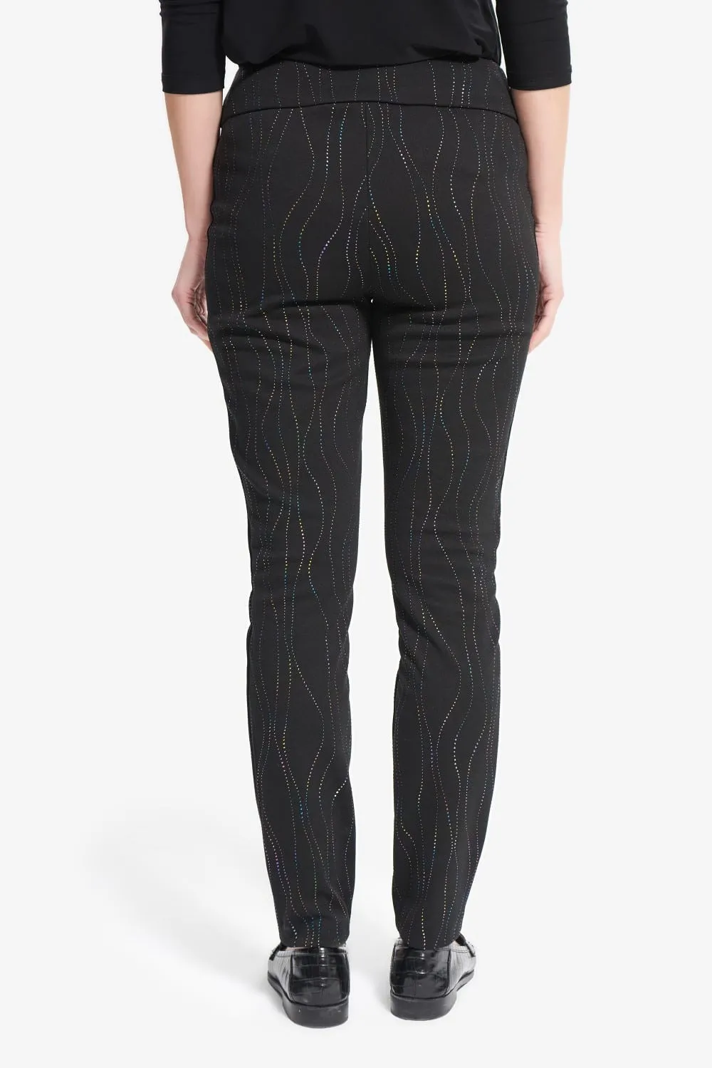 Joseph Ribkoff Pant 214297 Black/Multi