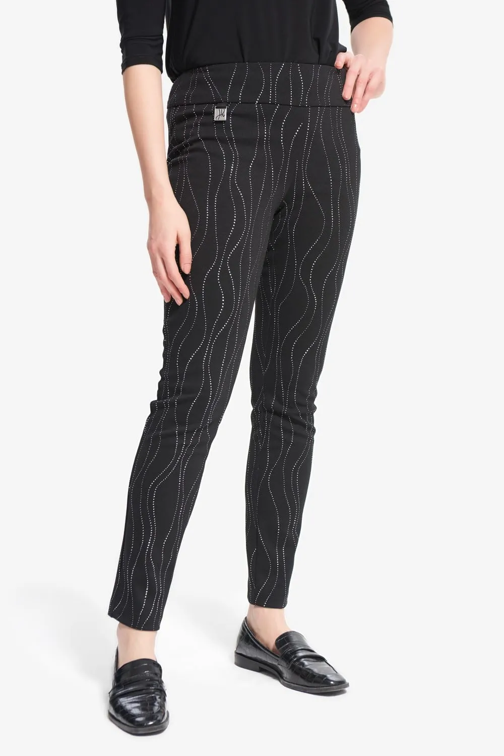 Joseph Ribkoff Pant 214297 Black/Multi