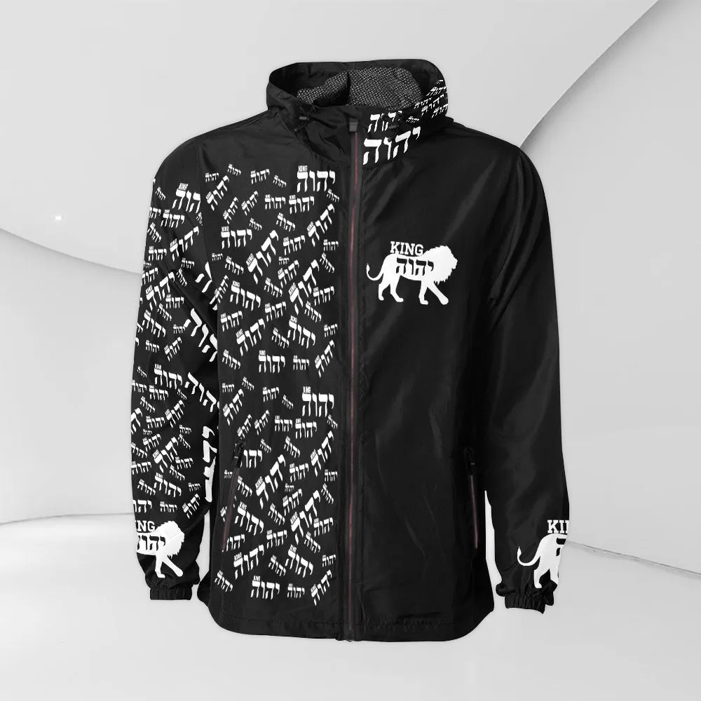 KING YAHWEH Unisex LUX II Hooded Windbreaker