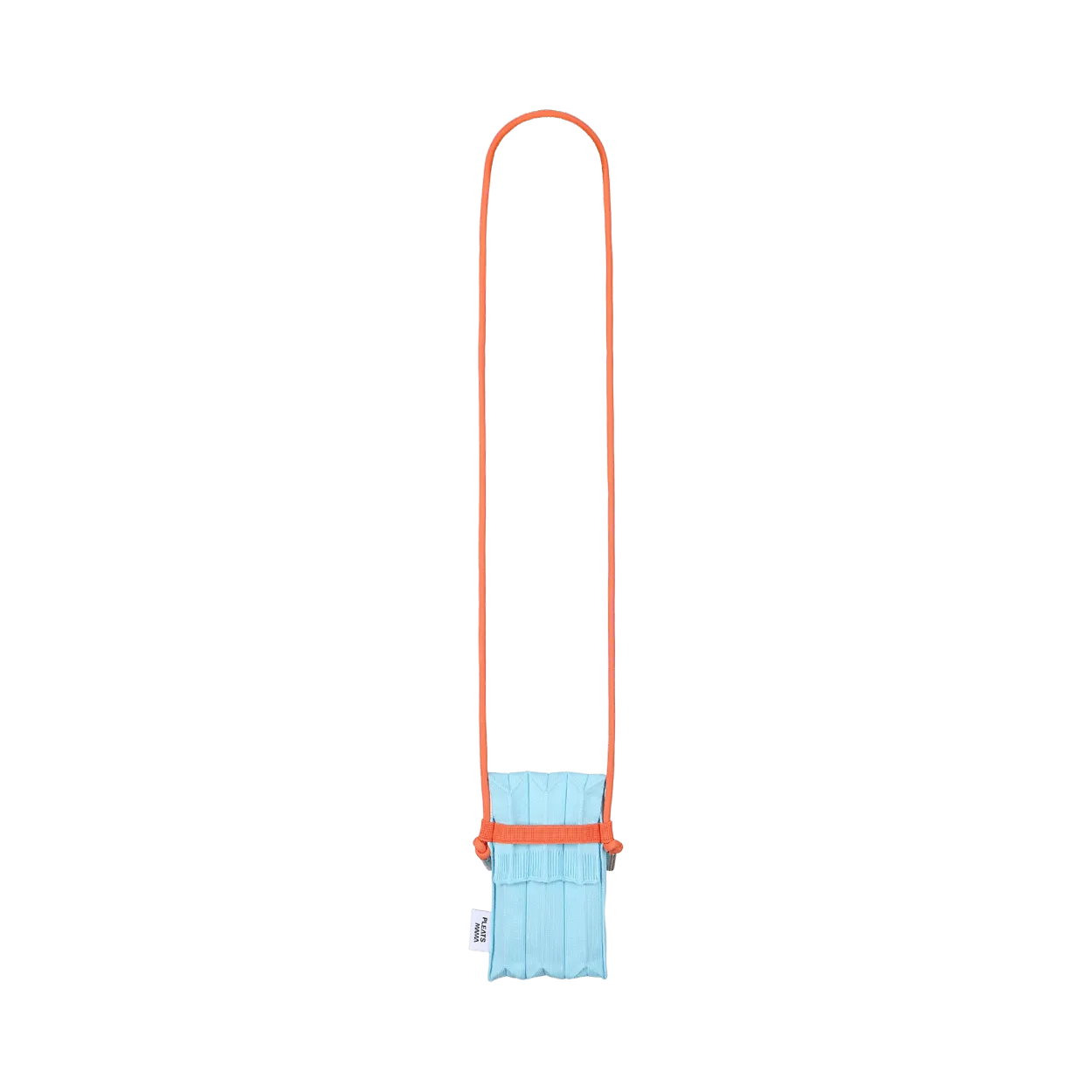 Knit Pleated Phone Bag made from Recycled Ocean Plastic - Blue