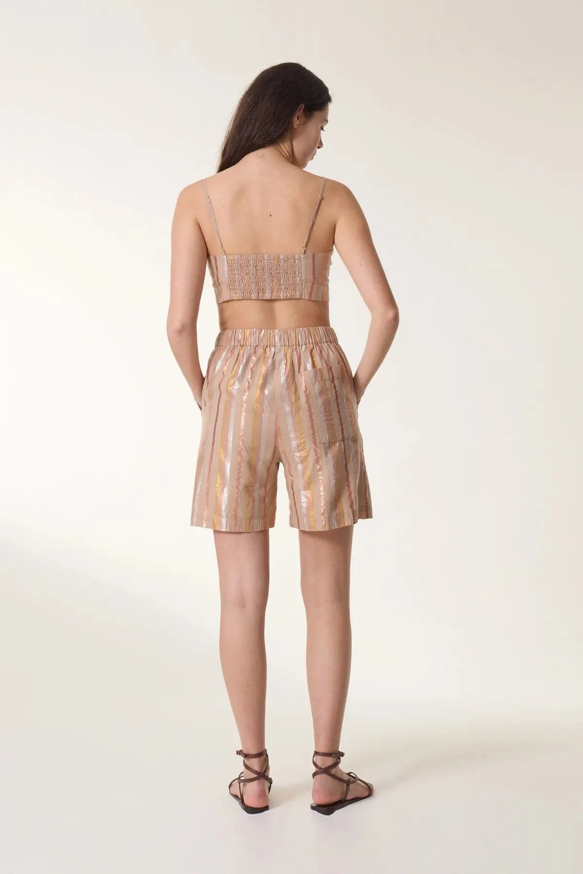 Leon & Harper Quincy Shiny Shorts