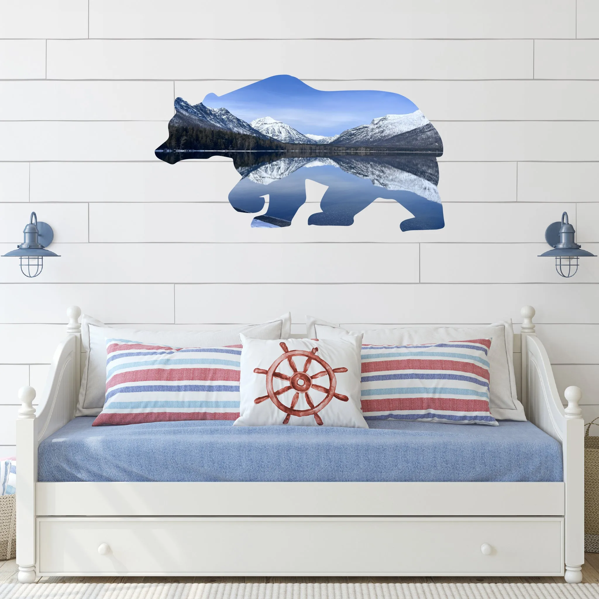 Limited Edition Two Medicine Lake Bear - Metal Wall Art