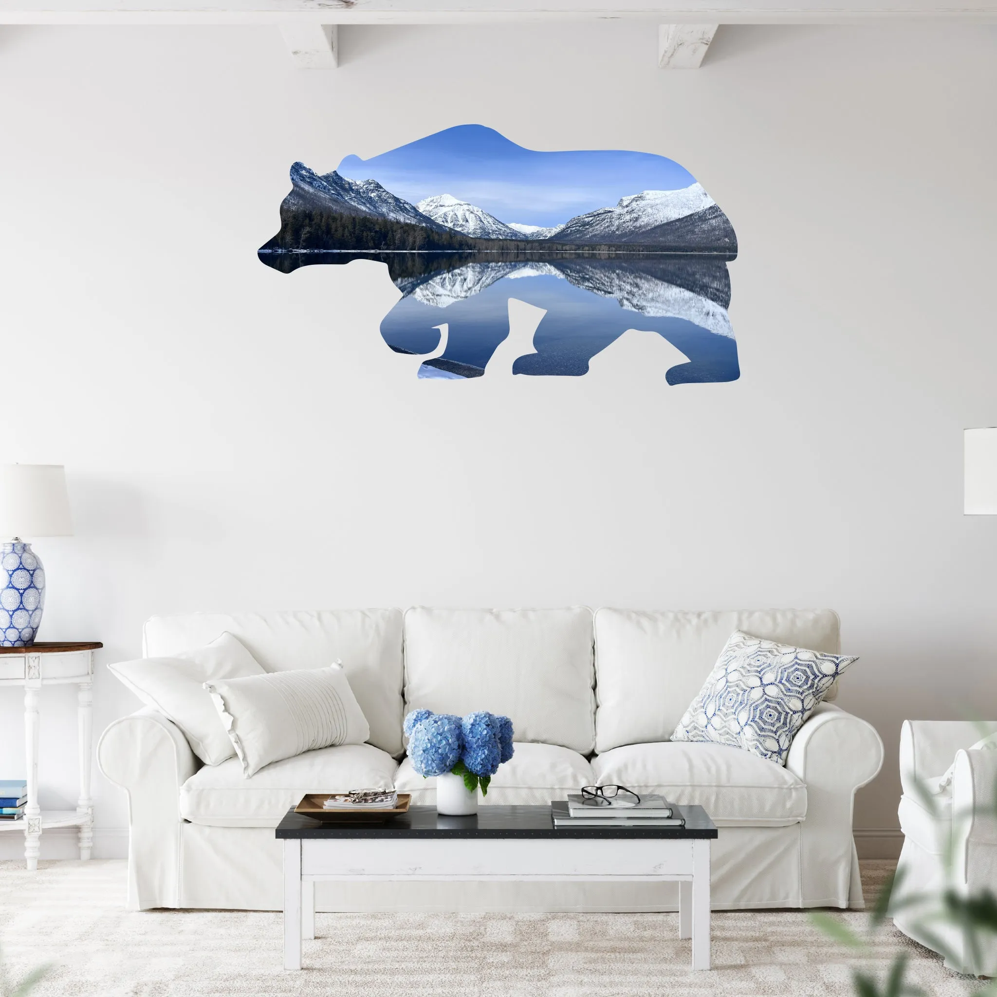 Limited Edition Two Medicine Lake Bear - Metal Wall Art