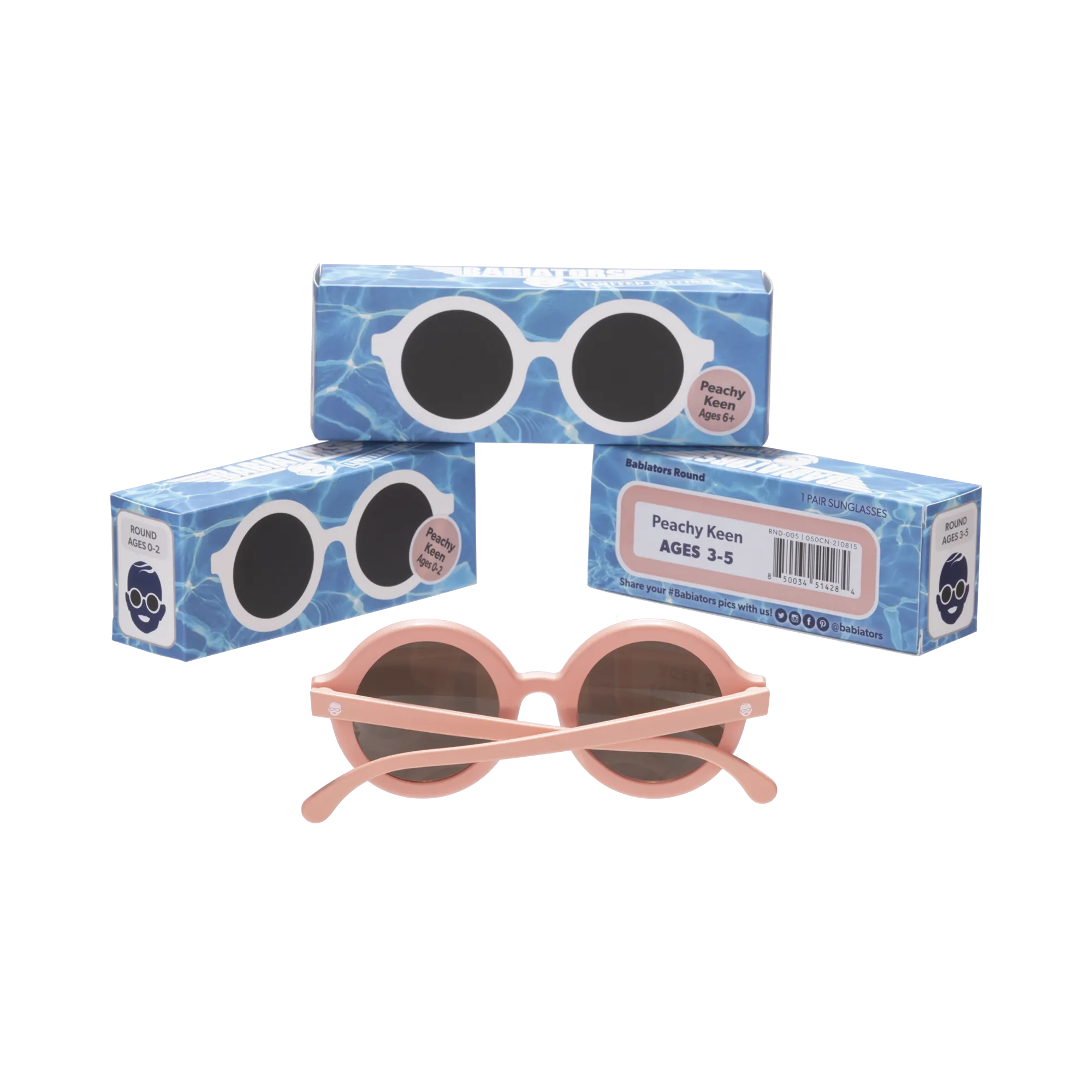 Ltd Euro Round Sunglasses "Peachy Keen''