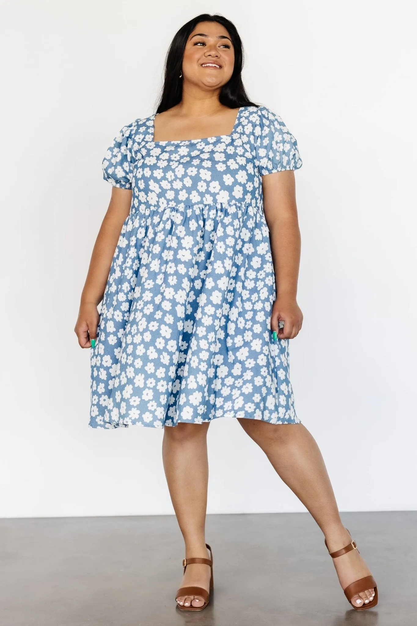 McKell Mini Dress | Chambray Floral