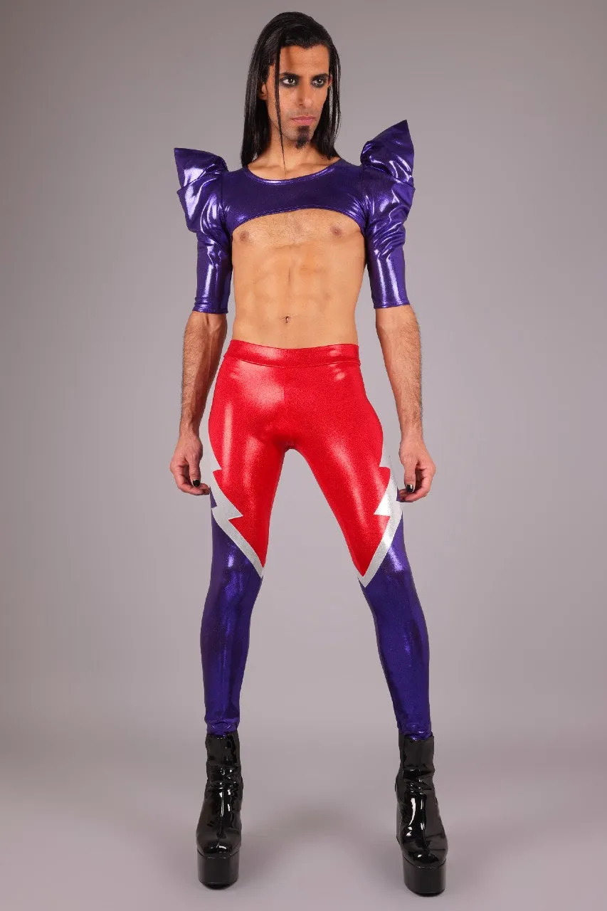 Men's Candy Lightning Bolt Leggings