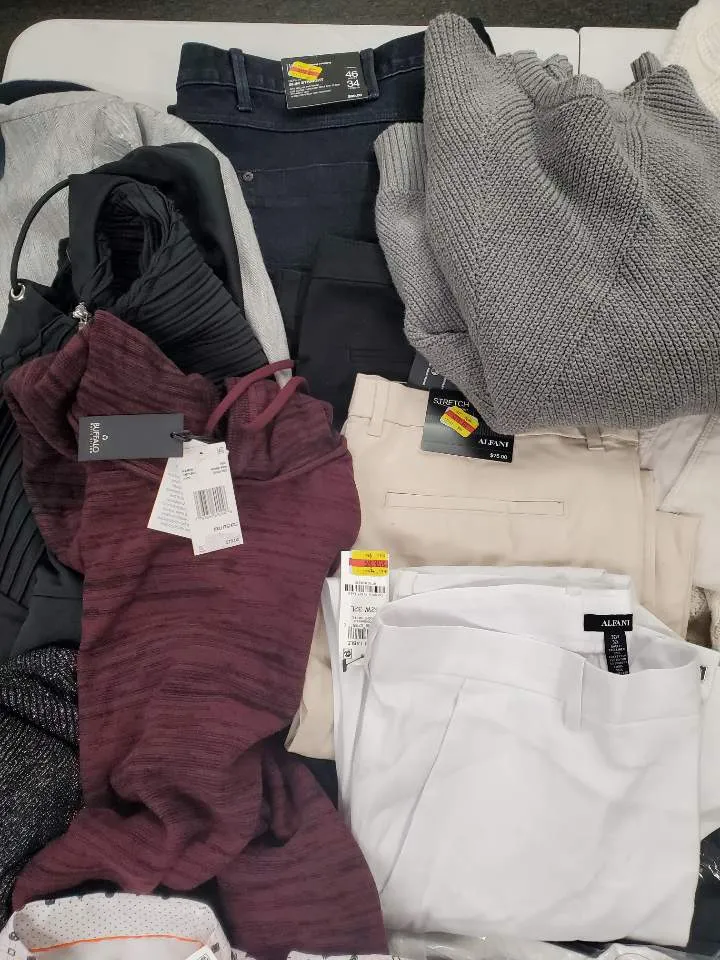 Men's Clothing  Wholesale Lot Adidas, Calvin Klein, Tallia, Tasso Elba, Alfani, Club Room, INC and more, 24 Units, Shelf Pulls, MSRP $1,424.28