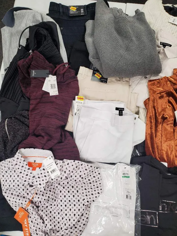 Men's Clothing  Wholesale Lot Adidas, Calvin Klein, Tallia, Tasso Elba, Alfani, Club Room, INC and more, 24 Units, Shelf Pulls, MSRP $1,424.28