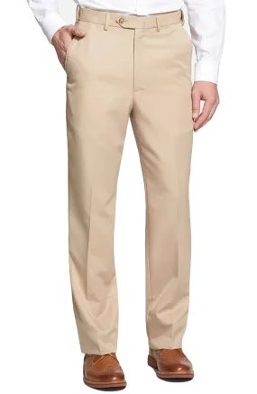 Microfiber, Self Sizer<br>Flat Front<br>Regular Rise