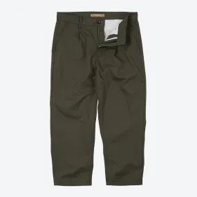 OG HAWORTH ONE TUCK PANTS - OLIVE