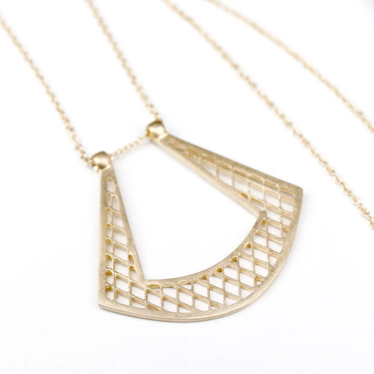 Pierced Magic Ring Holder Necklace