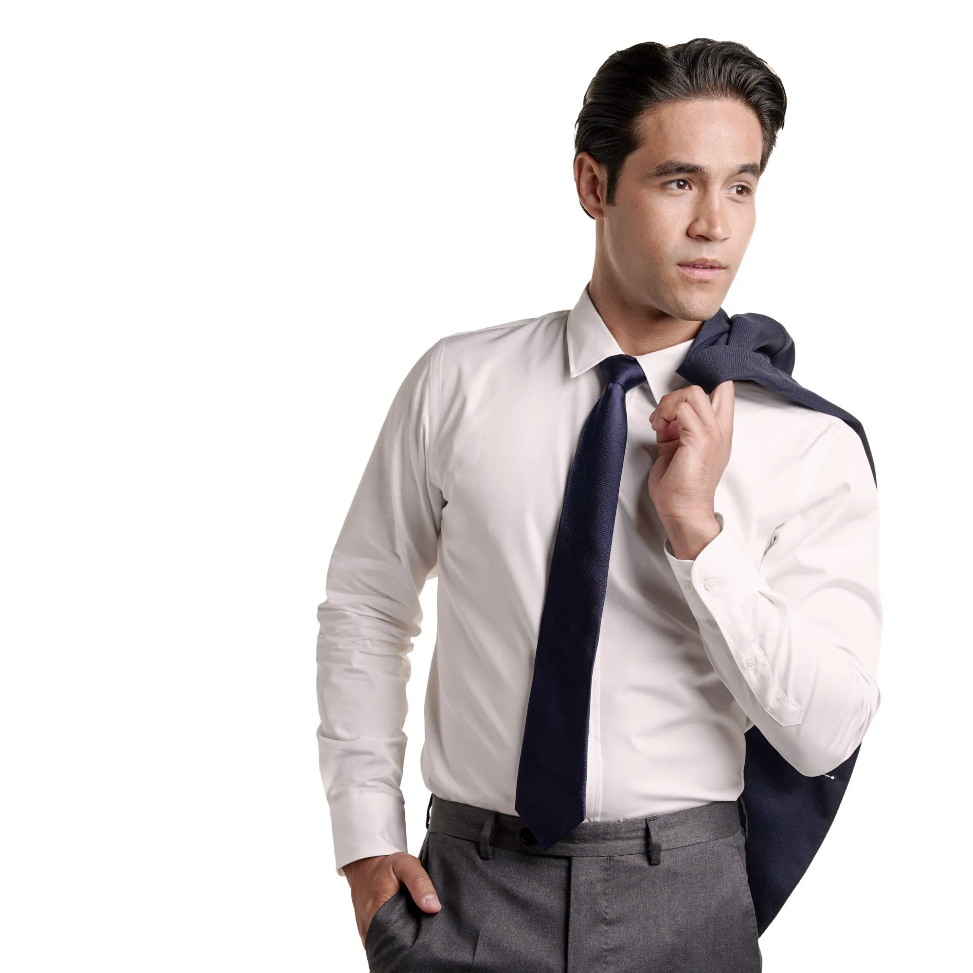 Premium Dress Shirt Standard Fit - White
