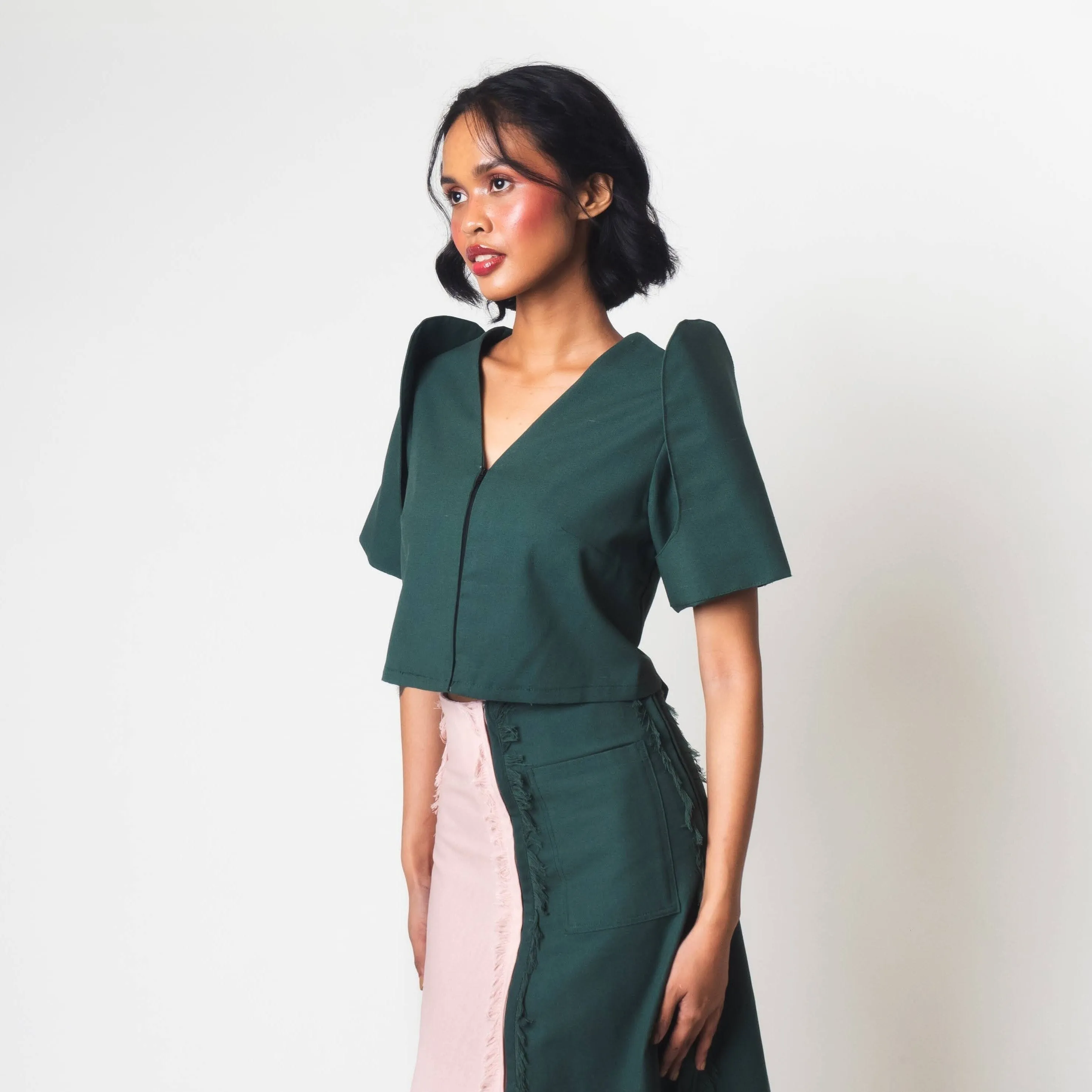 [Ready Today] Convertible Terno Top Green