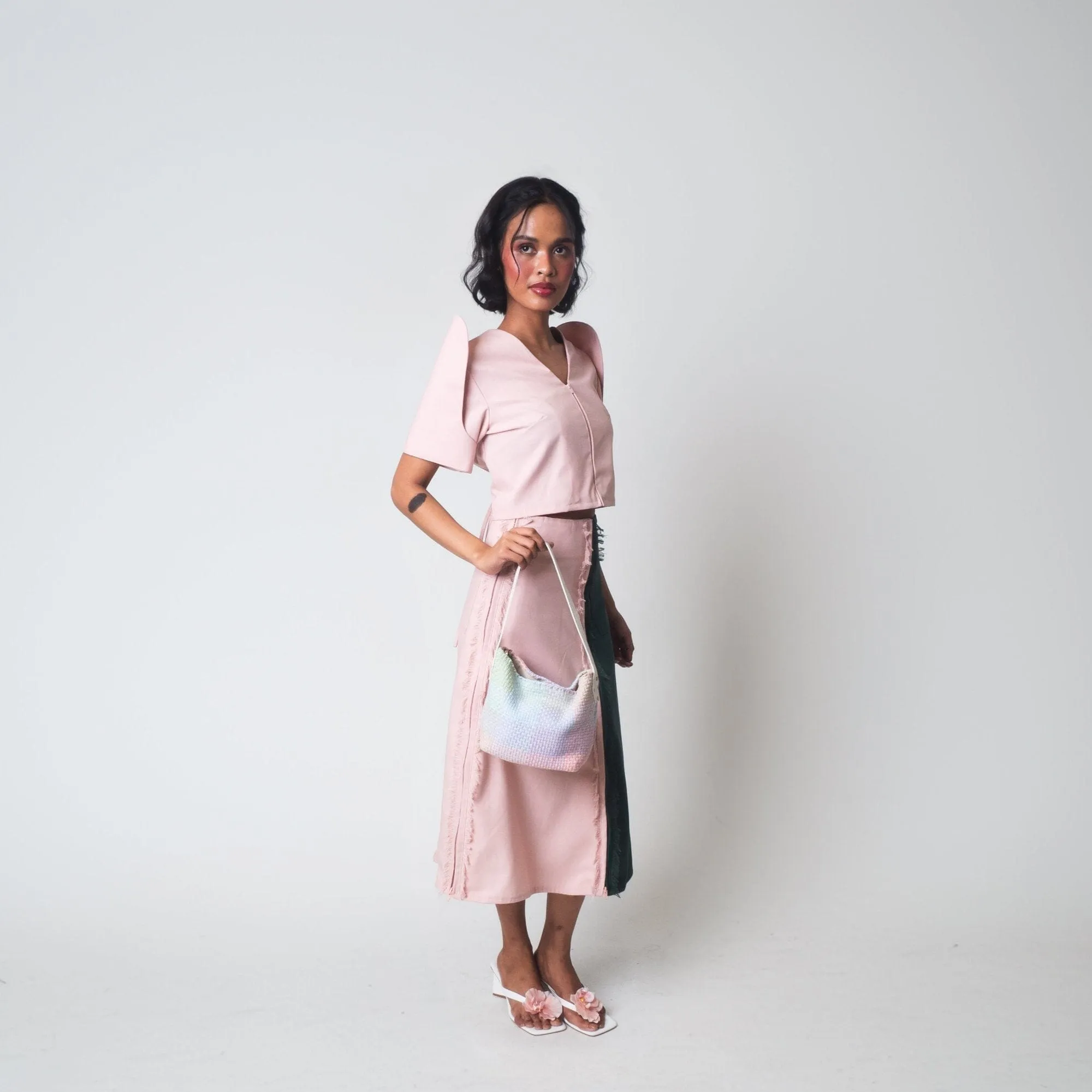 [Ready Today] Convertible Terno Top Pink