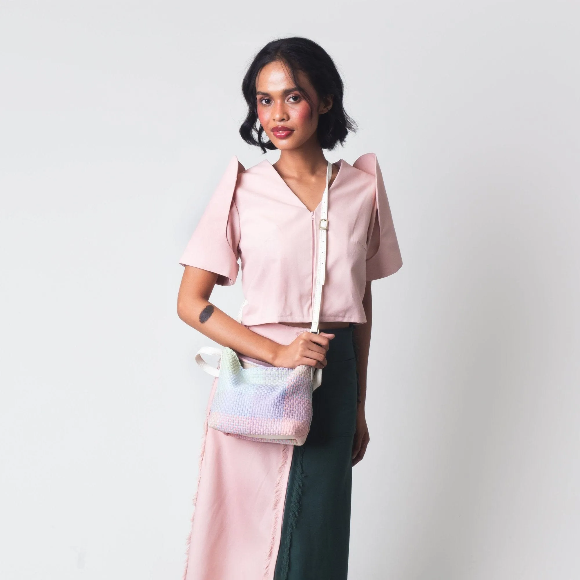 [Ready Today] Convertible Terno Top Pink