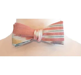 SALE- Belle Haven Silk Ikat Bow Tie - Pastels