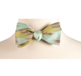 SALE- Giverny Silk Ikat Bow Tie - Mint, Pastels