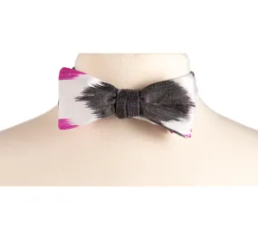 SALE- Ruxton Silk Ikat Bow Tie