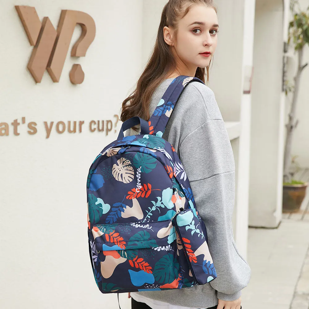 School Bookbag for Girls Printing Backpack Five Colors Available