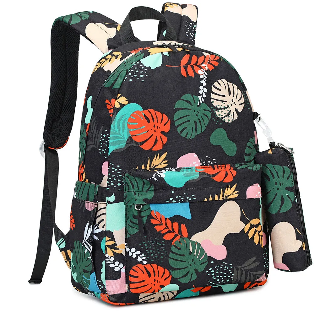 School Bookbag for Girls Printing Backpack Five Colors Available