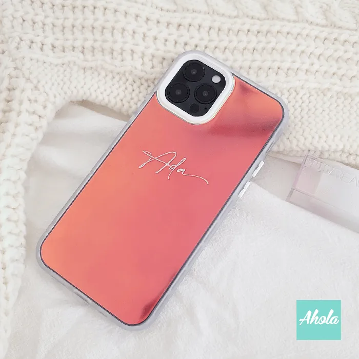【Shiny】Iridescent iPhone Case 名字幻彩手機殼