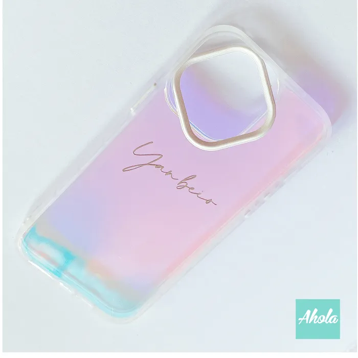 【Shiny】Iridescent iPhone Case 名字幻彩手機殼