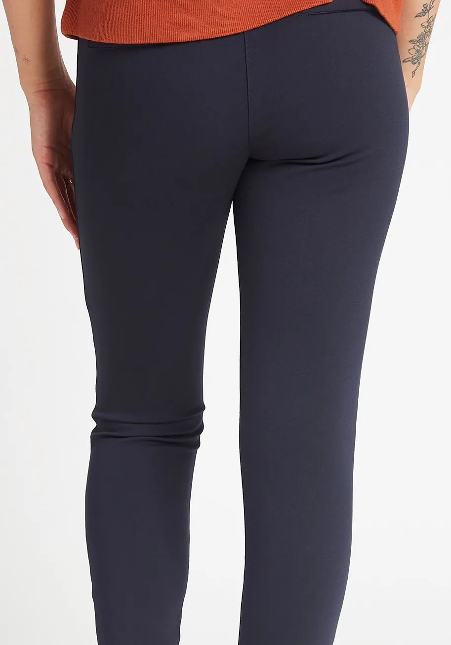 Skinny-Leg | Classic Dress Pant Yoga Pants (Navy)