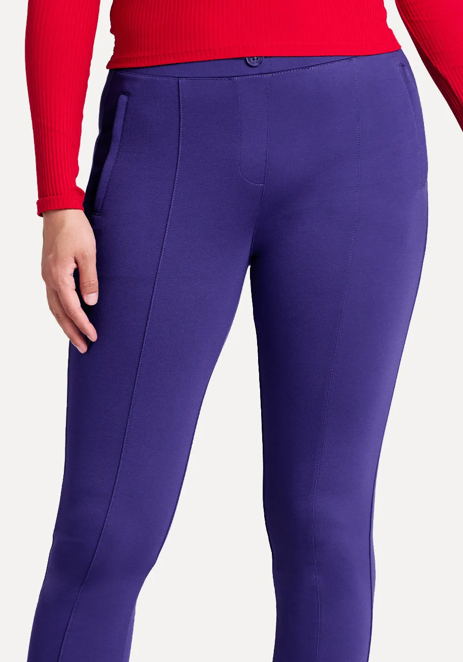 Skinny-Leg | Pencil Dress Pant Yoga Pants (Lupine Blue)