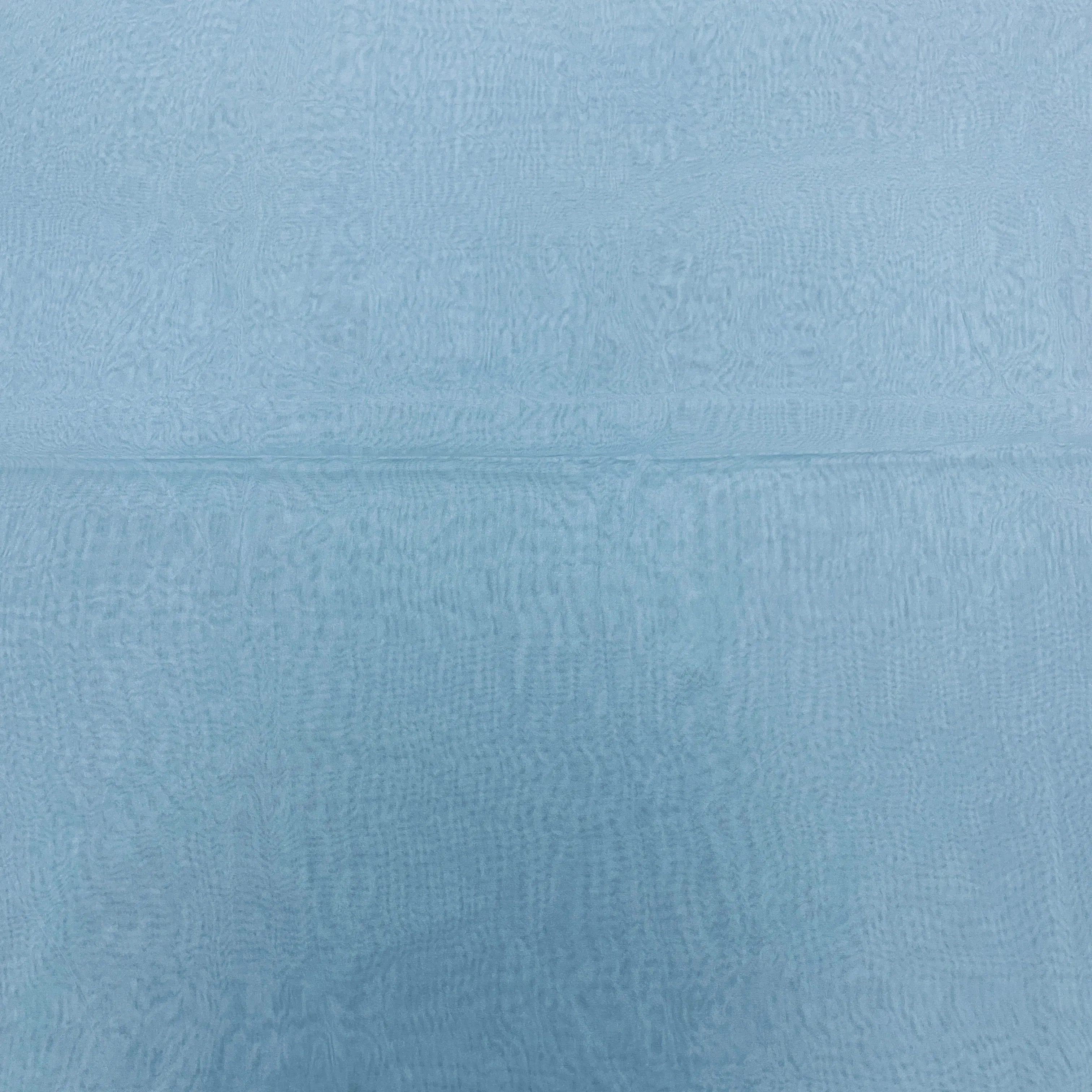 Sky Blue Solid Satin Organza Fabric