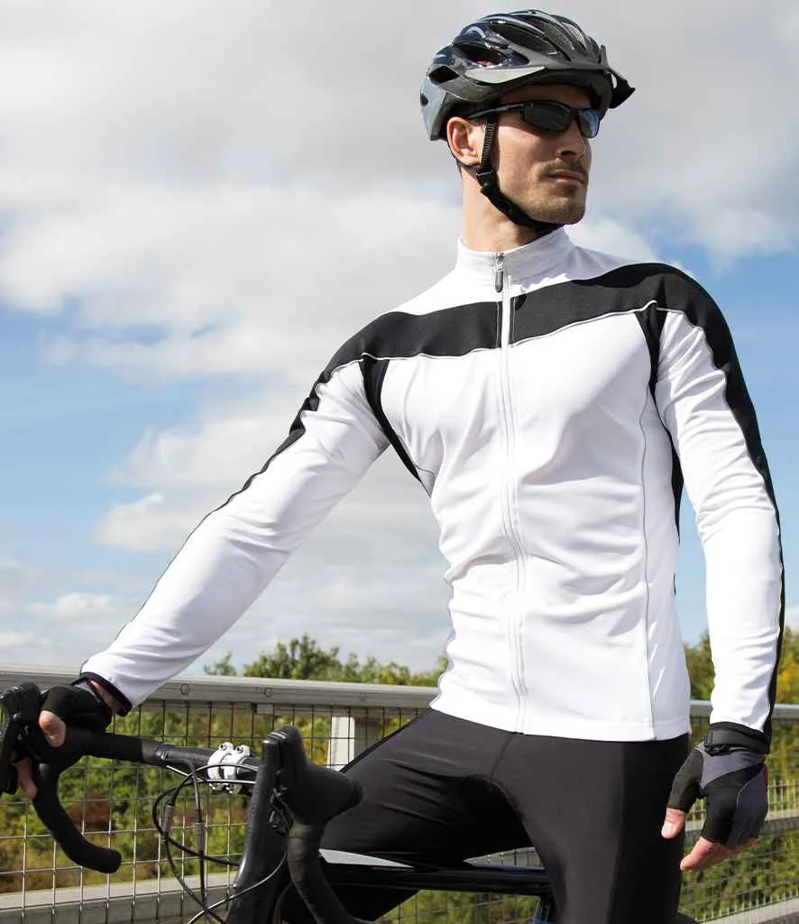 Spiro Bikewear Long Sleeve Performance Top | White/Black