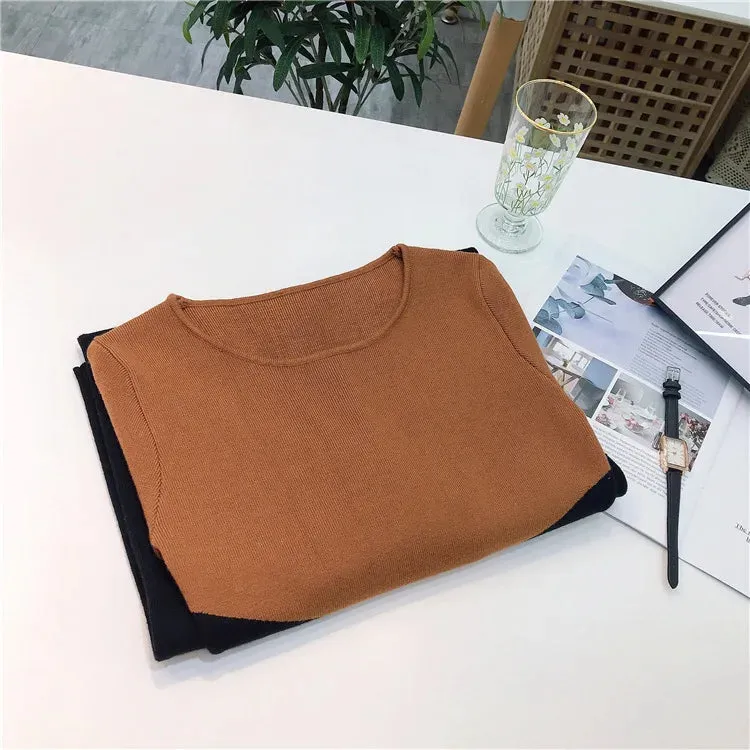 Square Neck Patchwork Bodycon Black Dress Women Elegant Knitting Sweater Dresses Fall Winter Female C-120