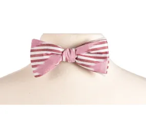 Stanwich Silk Ikat Bow Tie - Cranberry, Pink