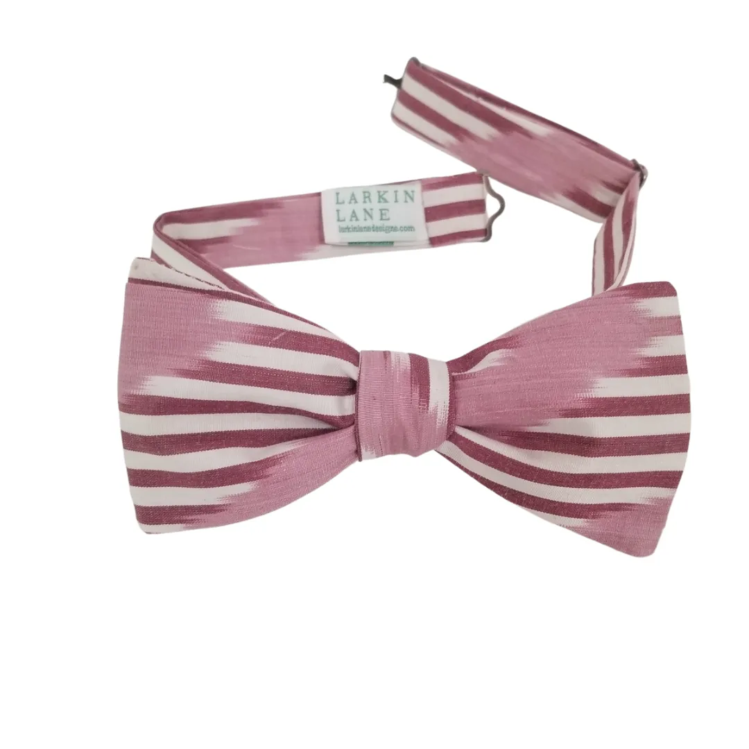 Stanwich Silk Ikat Bow Tie - Cranberry, Pink