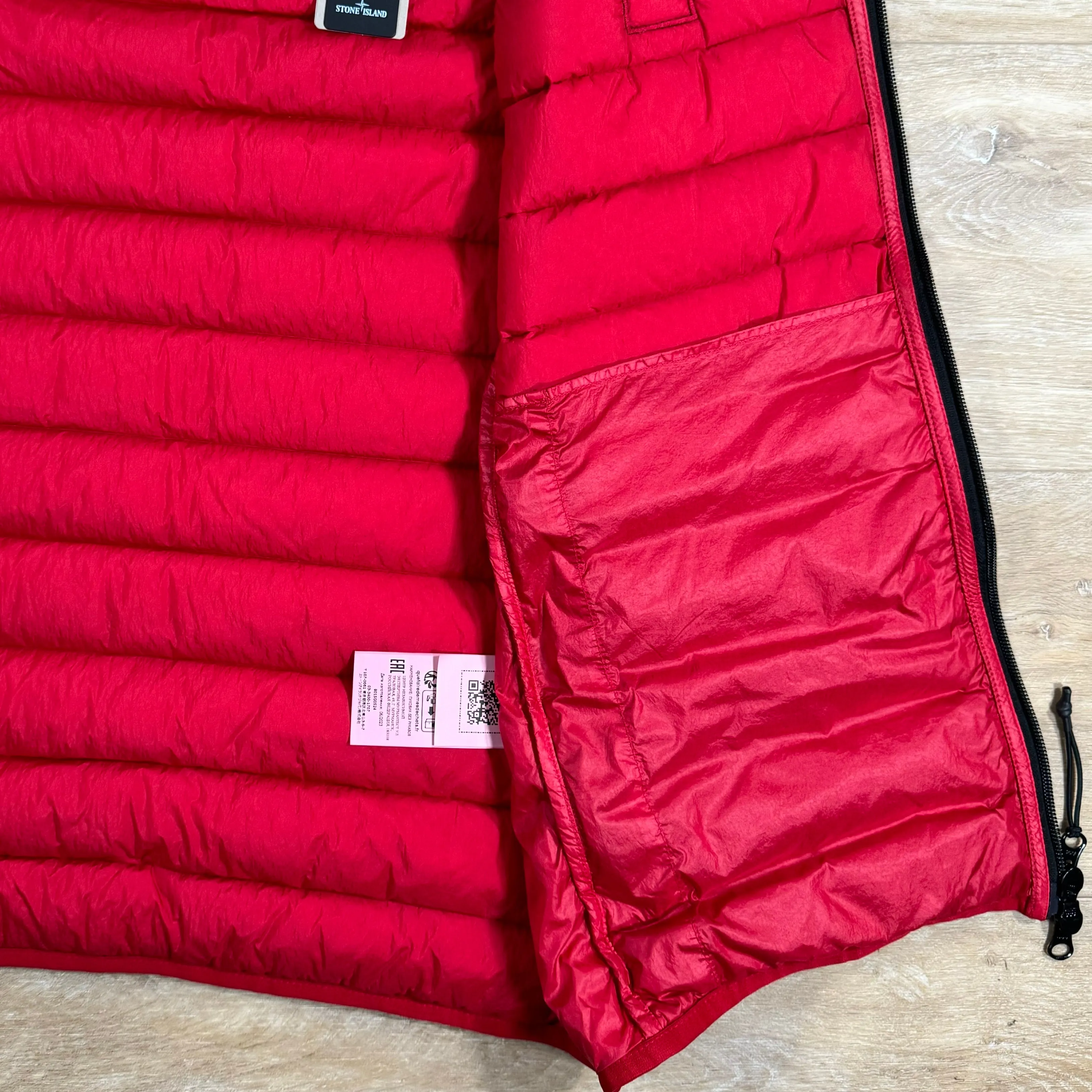 Stone Island Nylon Down-TC Gilet in Red