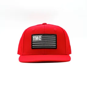 TMC Flag Patch Limited Edition Snapback - Red/Black