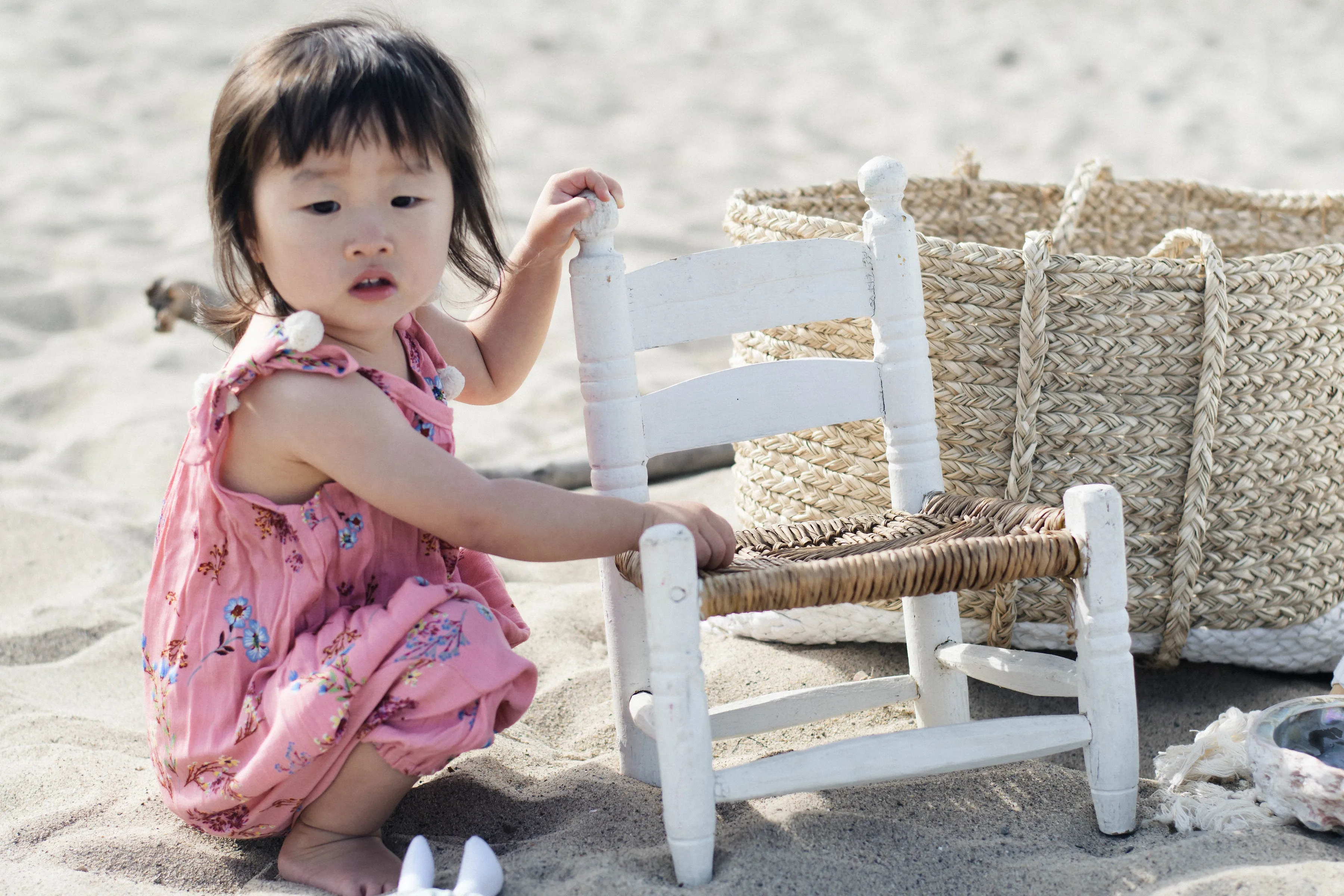 Toddler Girls Floral Pom Pom Jumper | Flower Muse