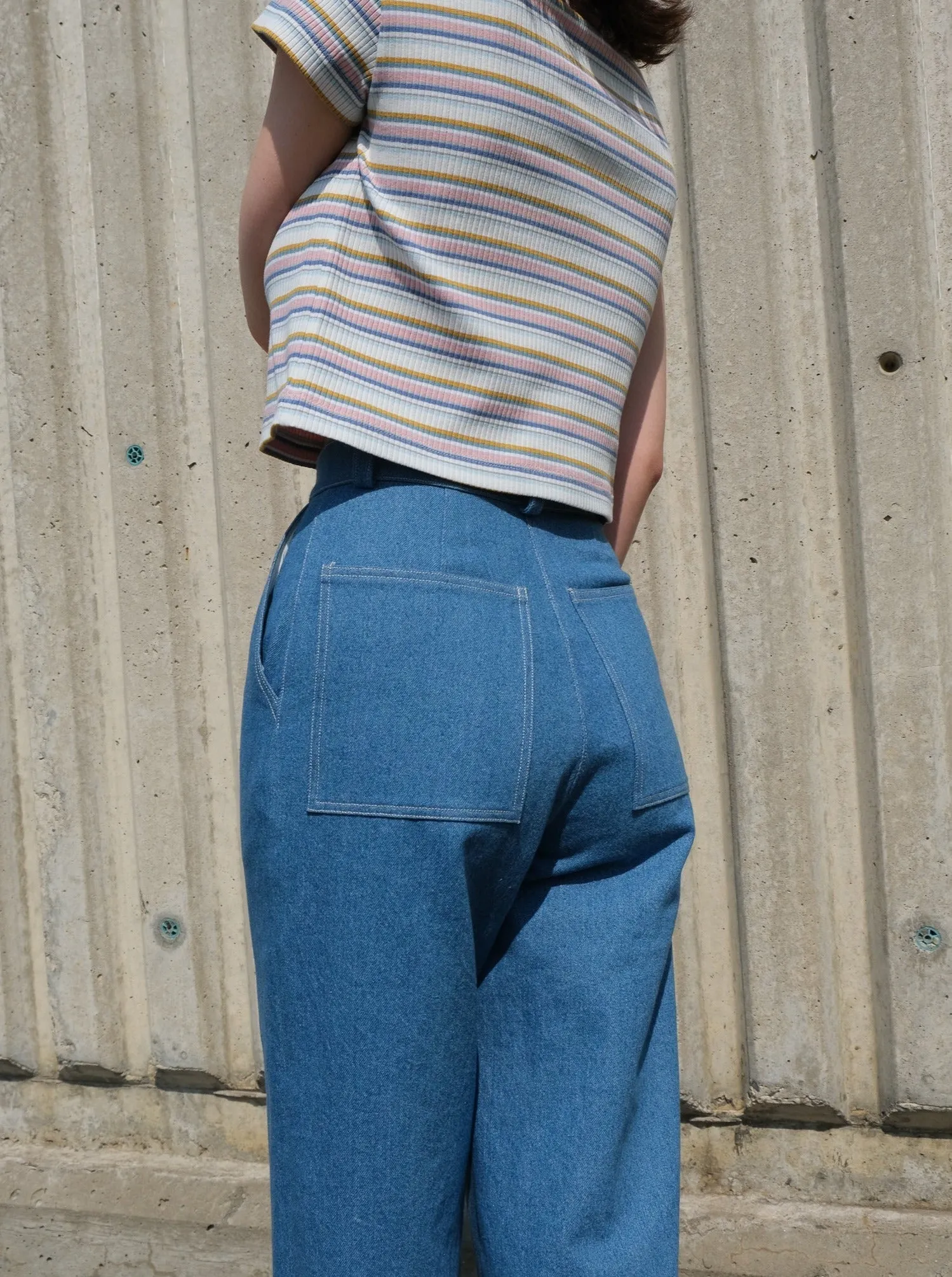 WILENSKY denim pant- 30 with fabric default