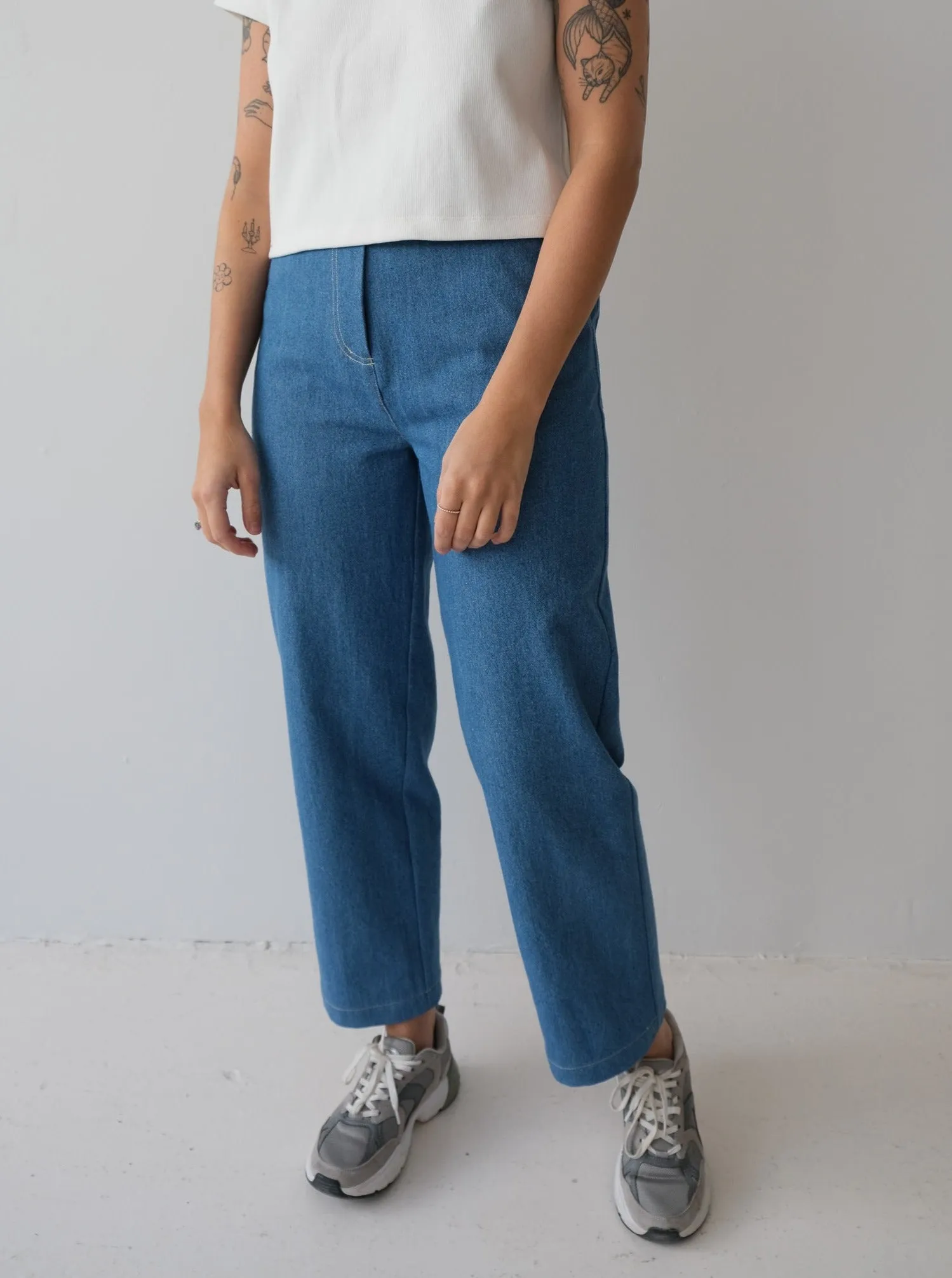 WILENSKY denim pant- 30 with fabric default