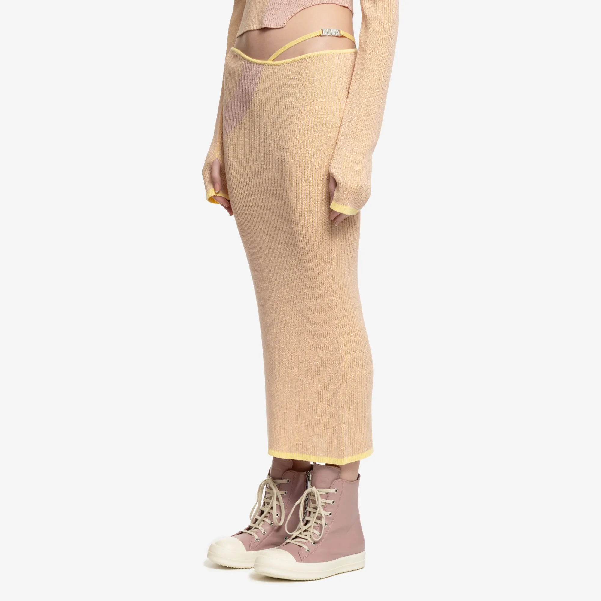 Womens Comma Knit Long Skirt