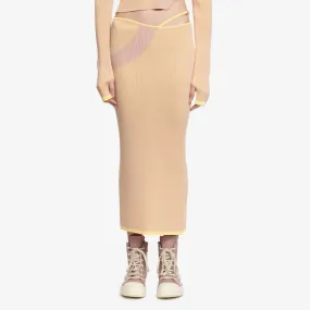 Womens Comma Knit Long Skirt
